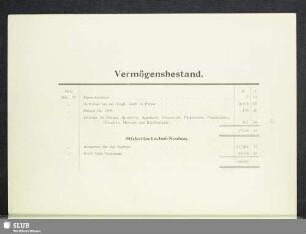 Vermögensbestand