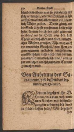 Von Anbetung des Sacraments ...