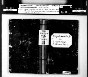 Kriegsstammrolle der 3. Württ. Kompanie des Pionier-Feldrekrutendepots Nr. 2