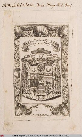 Wappen des Damian Hugo von Schönborn