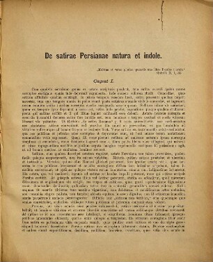 De satirae Persianae natura et indole