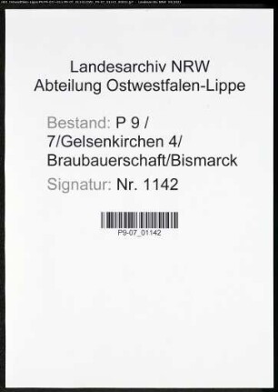 Heiratsregister Standesamt Gelsenkirchen 4 Braubauerschaft Bismarck
