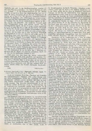 429-431 [Rezension] Schoeps, Hans-Joachim, Urgemeinde, Judenchristentum, Gnosis