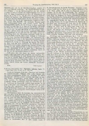 429-431 [Rezension] Schoeps, Hans-Joachim, Urgemeinde, Judenchristentum, Gnosis
