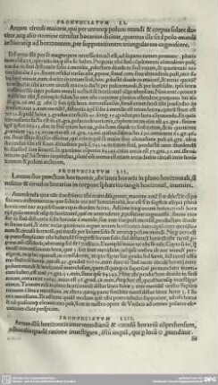 PRONUNCIATUM LI. Arcum circuli maioris, qui per utun[..] polum mundi & corpus solare ducitur, atque alio nomine circulus horarius dicitur, quantus ille sit a polo mundi arctico usque ad horizontem, per supputationem triangularem cognoscere.