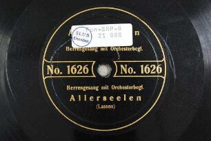 Allerseelen : [Lied; op. 85 No.3] / [Musik: Eduard] Lassen. [Text: Hermann von Gilm]