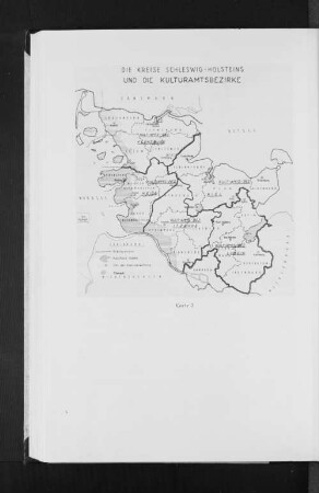 Karte 2: Die Kreise Schleswig-Holsteins und die Kulturamtsbezirke