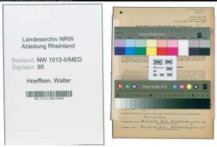 Entnazifizierung Walter Hoeffken , geb. 10.06.1907 (Zahnarzt)