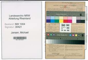 Entnazifizierung Michael Jansen , geb. 11.05.1902 (Arbeiter)