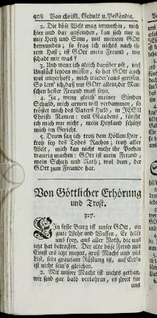 Von Göttlicher Erhörung und Trost.