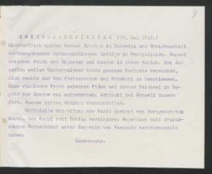 9 Kriegsnachrichten 20. Mai 1915