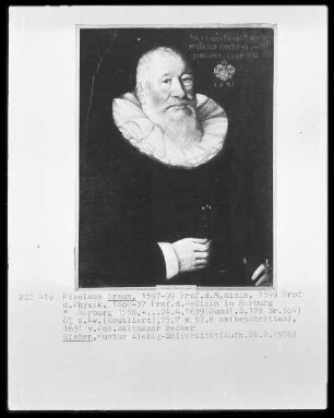 Bildnis des Giessener Universitätsprofessors Nikolaus Braun
