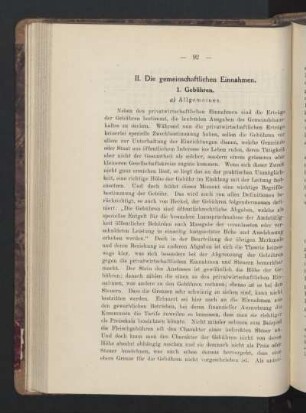 II. Die gemeinschaftlichen Einnahmen.