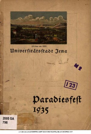 Universitätsstadt Jena : Paradiesfest 1935