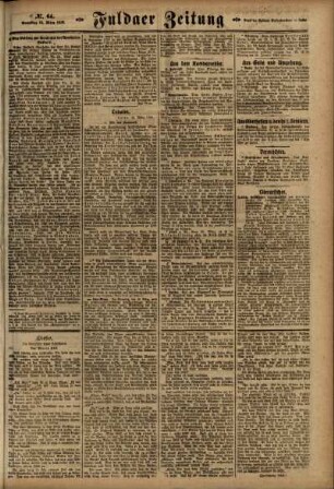 Zweite Ausgabe vom Samstag, den 16. März 1918.