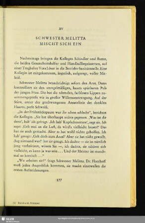 XV. Schwester Melitta Mischt Sich Ein