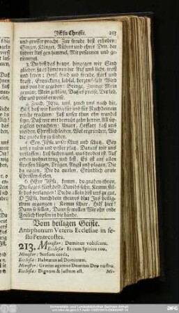Vom heiligen Geiste.