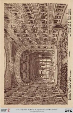 Napoli – Interno del Teatro S. Carlo. – Intérieur du théatre Saint Charles. – Interior of S. Carlo theatre. – Das innere des St. Karl theaters.