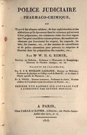 Police iudiciaire pharmaco-chimique