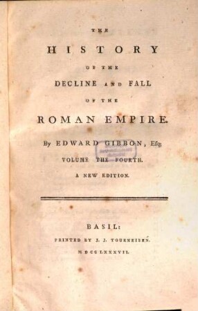 The History Of The Decline And Fall Of The Roman Empire, 4