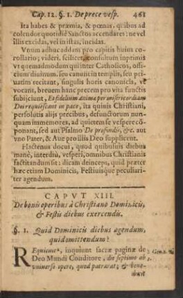 Caput XIII. De bonis operibus ...