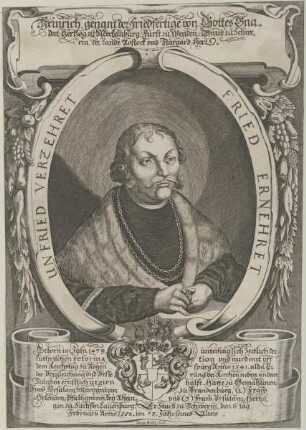 Bildnis des Heinrich V. von Mecklenburg-Schwerin