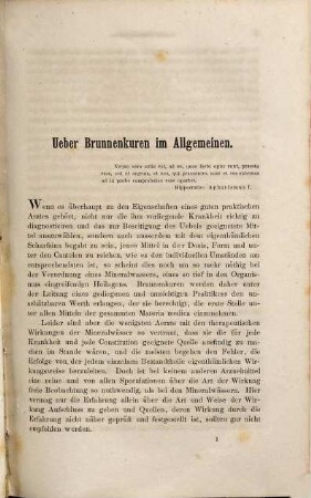 Handbuch der Balneotherapie : Practischer Leitfaden bei Verordnung der Mineralquellen, Molken, Seebäder, climatischen Kurorte &c.