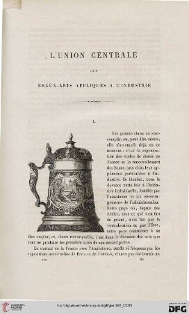 19: L' Union Centrale des Beaux-Arts Appliqués à l'Industrie