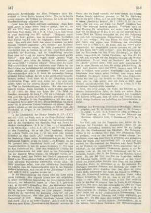 348-350 [Rezension] Schlatter, Adolf, Die Parallelen in den Worten Jesu bei Johannes und Matthäus