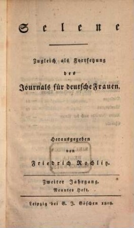Selene. 1808,9/12 = Jg. 2