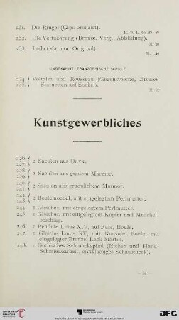 Kunstgewerbliches (Nr. 236-248)