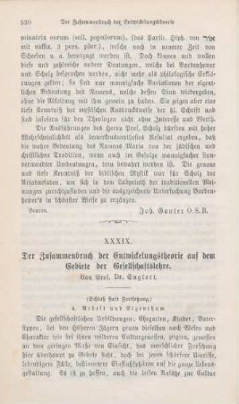 520-533 Der Zusammenbruch der Entwicklungstheorie auf dem Gebiete der Gesellschaftslehre : IV.
