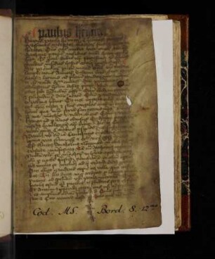 Sophronius Eusebius Hieronymus: Vita Pauli primi eremitae. Paulus heremita