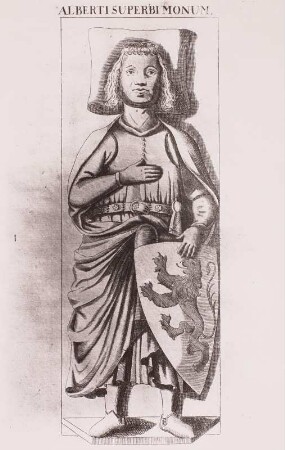 Alberti Superbi Monum. Tafel 35. Kupferstich nach Grabplatte