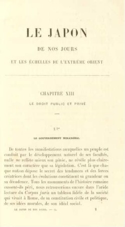 Chapitre XIII. Le droit public et privé