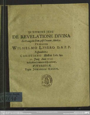 De revelatione divina