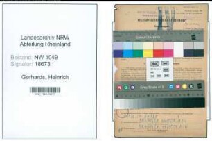 Entnazifizierung Heinrich Gerhards , geb. 19.01.1904 (Bahnarbeiter)