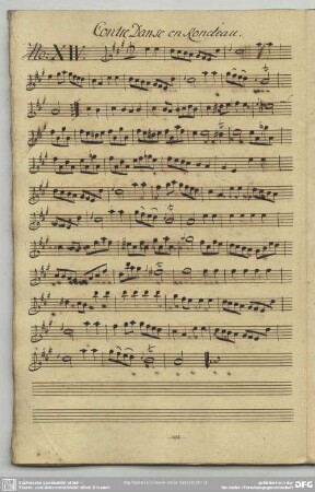 14. Anonymus, Contredanses, A-Dur