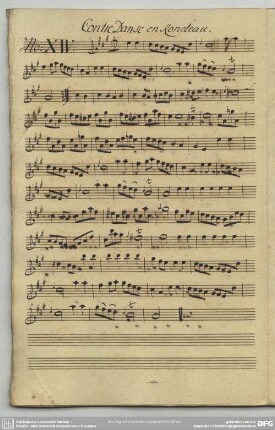 14. Anonymus, Contredanses, A-Dur