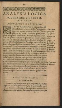 Argumentum Epistolae.