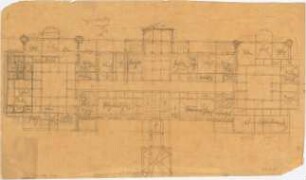 Voit, August von; Feldafing / Starnberger See (Bayern); Königliches Schloss (Königliche Villa) - Grundriss