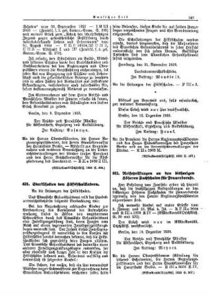 Reifeprüfungen an den bisherigen höheren Fachschulen für Frauenberufe : [Erziehung] ; [Amtliche Erlasse] ; [Amtlicher Teil]