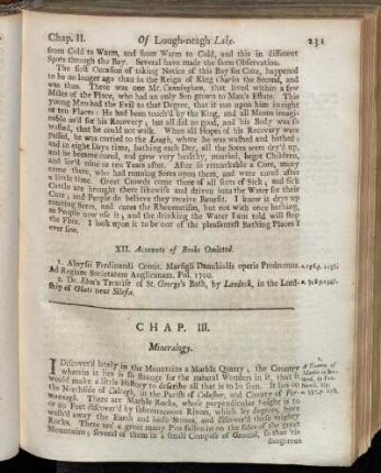 Chap. III. Mineralogy.