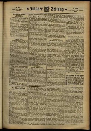 Dritte Ausgabe vom Samstag, den 04. Mai 1912.