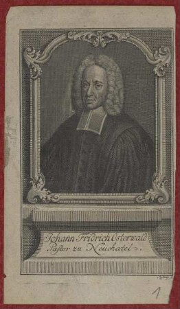 Bildnis des Johann Fridrich Osterwald