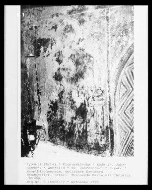 Thronende Madonna mit Christuskind