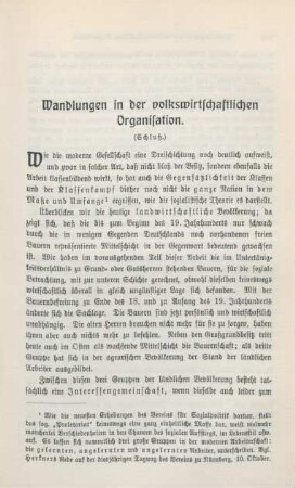 523-534 Wandlungen in der volkswirtschaftlichen Organisation : Schluß
