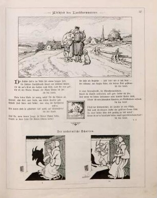 "Abschied des Landsturmmannes" "Der unheimliche Schatten"