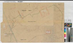 Mark (Hamm) Militärgelände Lageplan 1935 1 : 2500 57 x 88 Einzeichnung in Pause Regierung Arnsberg Nr.17766