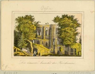 Die Kirchen-, Klosterruine auf dem Oybin im Zittauer Gebirge